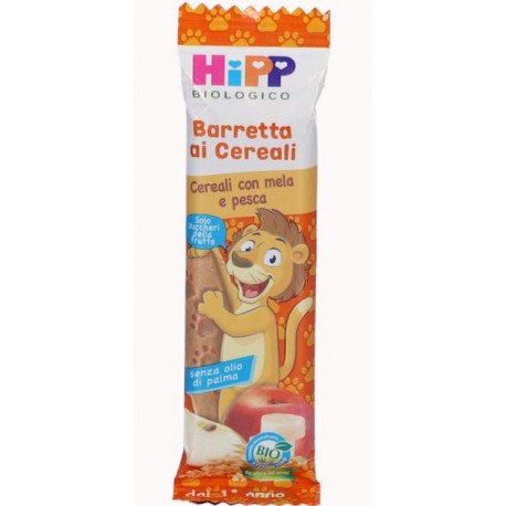 Hipp Bio Barretta ai cereali con mela e pesca snack per bambini 20 g