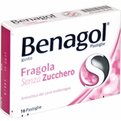 Benagol Fragola Senza Zucchero 16 Pastiglie