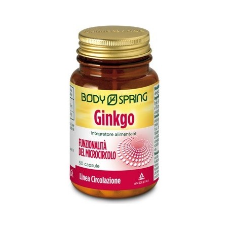 Body Spring Ginkgo Biloba integratore per la circolazione 50 capsule Body Spring Ginkgo Biloba integratore per la circolazione 50 capsule