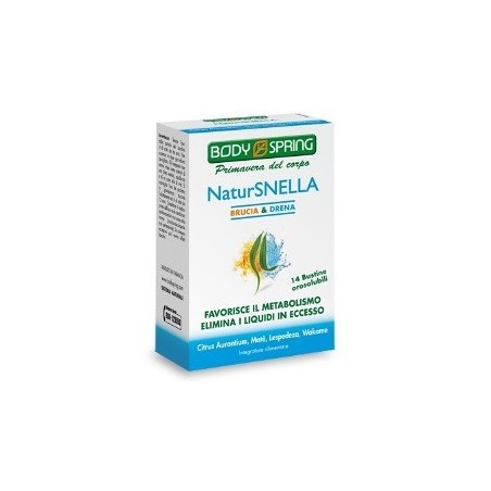 Body Spring NaturSnella Brucia&Drena Integratore drenante e dimagrante 14 bustine Body Spring NaturSnella Brucia&Drena Integratore drenante e dimagrante 14 bustine