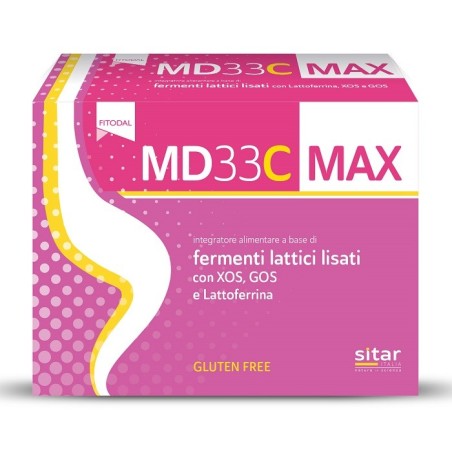 MD33C MAX Fitodal integratore fermenti lattici 21 bustine MD33C MAX Fitodal integratore fermenti lattici 21 bustine