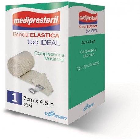 Medipresteril Benda Elastica tipo Ideal compressione moderata 7 cm x 45 m