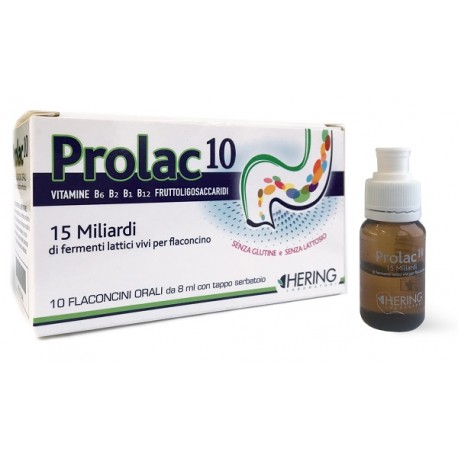 Prolac10 integratore di Fermenti Lattici 15 miliardi 10 flaconcini 8 ml