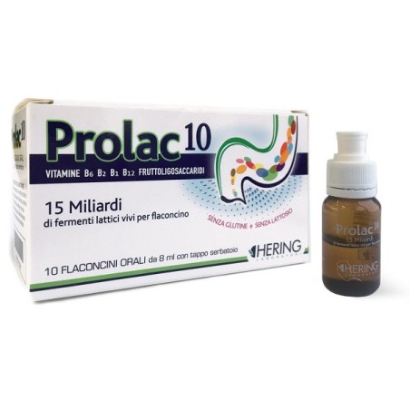 Prolac10 integratore di Fermenti Lattici 15 miliardi 10 flaconcini 8 ml Prolac10 integratore di Fermenti Lattici 15 miliardi 10 flaconcini 8 ml