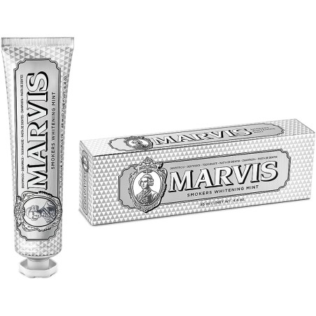 Marvis Smokers Whitening Mint Dentifricio sbiancante gusto menta 85 ml Marvis Smokers Whitening Mint Dentifricio sbiancante gusto menta 85 ml