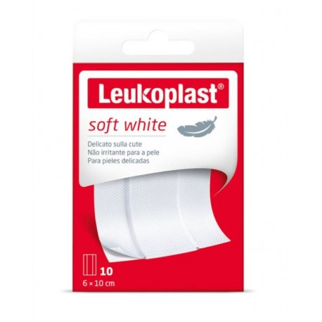 Leukoplast Soft White Cerotti delicati sulla pelle 10 x 6 cm 10 pezzi