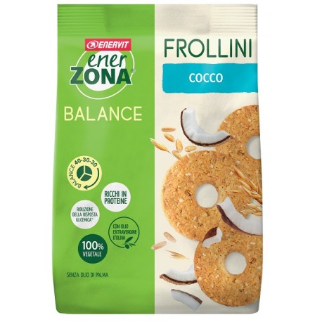 Enervit Enerzona Frollino al cocco ricchi di proteine 100% vegetali 250 g