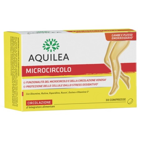 Uriach Aquilea Microcircolo integratore per il benessere della circolazione 30 compresse Uriach Aquilea Microcircolo integratore per il benessere della circolazione 30 compresse
