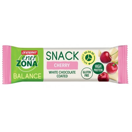 Enervit Enerzona Balance Snack barretta gusto ciliegia e cioccolato bianco 33 g