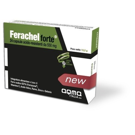 Ferachel Forte integratore a base di ferro 24 compresse filmate Ferachel Forte integratore a base di ferro 24 compresse filmate