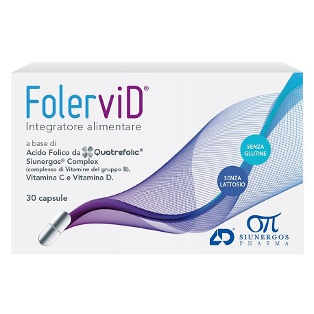 Folervid 30 capsule - Integratore di acido folico e vitamine