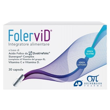 Folervid 30 capsule - Integratore di acido folico e vitamine Folervid 30 capsule - Integratore di acido folico e vitamine