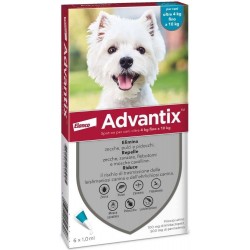 Advantix Spot-On Antiparassitario per Cani 4-10kg 6 Pipette