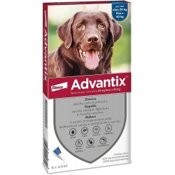 Advantix Spot-On Antiparassitario per Cani 25-40kg 6 Pipette