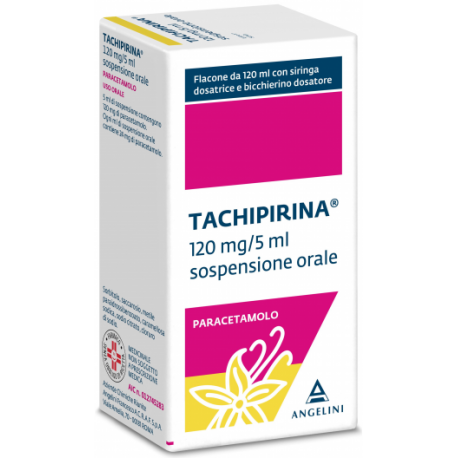 TACHIPIRINA sospensione orale 120 ml 120 mg/5 ml gusto vaniglia e caramello