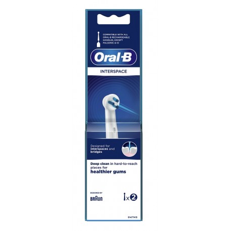Oral B Interspace Testina oscillante spazzolino elettrico per angoli nascosti 2 pezzi