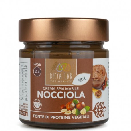 Dietalab Crema spalmabile alla nocciola ricca di proteine vegetali 250 g