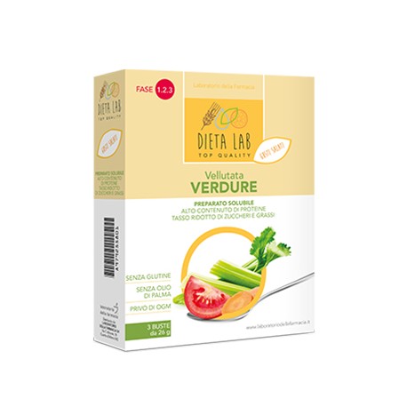 Dietalab Preparato per vellutata di verdure proteica dietetica 3 buste da 26 g