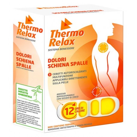 Thermorelax Cerotto Autoriscaldante Schiena/Spalle 3 Pezzi