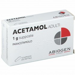 Acetamol Adulti 10 supposte da 1 g