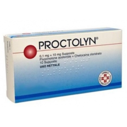 Proctolyn 10supp 0,1mg+10mg