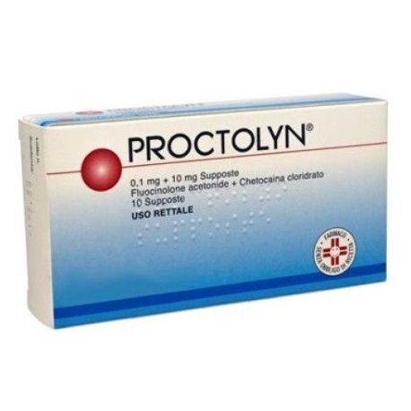 Proctolyn 10supp 0,1mg+10mg