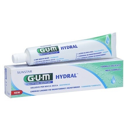Gum Hydral dentifricio idratante per bocca secca e asciutta 75 ml Gum Hydral dentifricio idratante per bocca secca e asciutta 75 ml