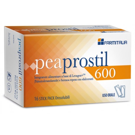 Peaprostil 600 integratore per prostata e vie urinarie 16 bustine orosolubili