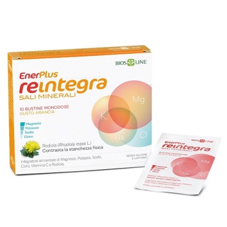 Bios Line Enerplus Reintegra integratore reidratante con sali minerali gusto arancia 10 buste Bios Line Enerplus Reintegra integratore reidratante con sali minerali gusto arancia 10 buste
