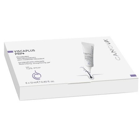 Canova Viscaplus Prp+ Programma Anti Diradamento capelli gel topico 6 tubi da 12 ml Canova Viscaplus Prp+ Programma Anti Diradamento capelli gel topico 6 tubi da 12 ml