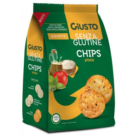 Giusto Senza Gltuine Chips Gusto Pizza gallette di riso 40g