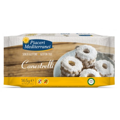 Piaceri Mediterranei Canestrelli senza glutine biscotti gustosi 125 g