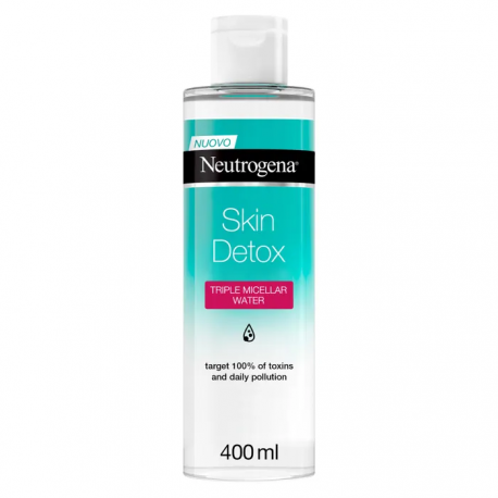 Neutrogena Skin Detox Acqua Micellare Tripla Azione delicata contro impurità e inquinamento 400 ml