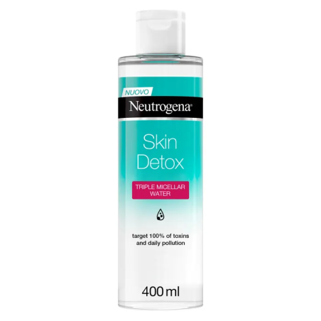 Neutrogena Skin Detox Acqua Micellare Tripla Azione delicata contro impurità e inquinamento 400 ml Neutrogena Skin Detox Acqua Micellare Tripla Azione delicata contro impurità e inquinamento 400 ml