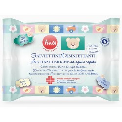 Trudi Baby Care Salviettine Disinfettanti antibatteriche ad azione rapida pH fisiologico 20 pezzi