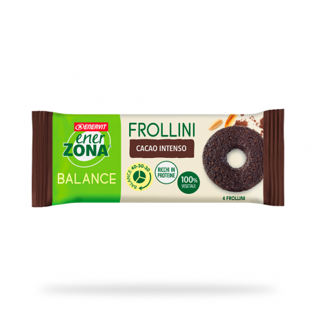 Enervit Enerzona Frollini Monodose Cacao Intenso ricchi di proteine 100% vegetale 24 g
