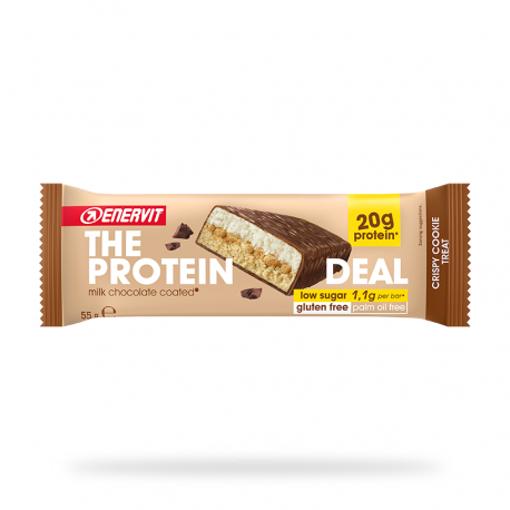 Enervit Protein Deal Cookie barretta proteica senza glutine poco zucchero 55 g