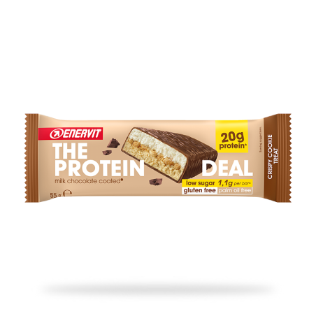 Enervit Protein Deal Cookie barretta proteica senza glutine poco zucchero 55 g Enervit Protein Deal Cookie barretta proteica senza glutine poco zucchero 55 g