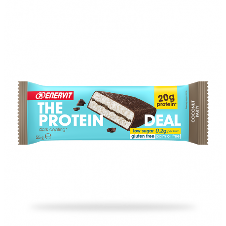 Enervit The Protein Deal Barretta proteica cocco e cioccolato gluten free 55 g