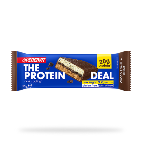 Enervit The Protein Deal barretta proteica gusto vaniglia cioccolato 55 g Enervit The Protein Deal barretta proteica gusto vaniglia cioccolato 55 g