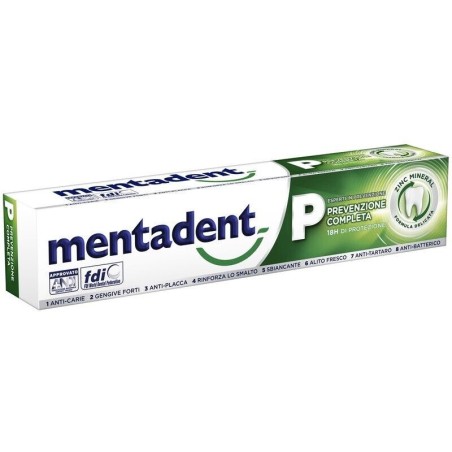 Mentadent P Protezione Completa dentifricio antiplacca 75 ml Mentadent P Protezione Completa dentifricio antiplacca 75 ml