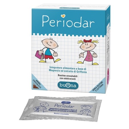 Buona Periodar integratore di magnesio e griffonia per memoria e concentrazione 20 buste Buona Periodar integratore di magnesio e griffonia per memoria e concentrazione 20 buste