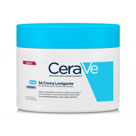 Cerave SA Crema Levigante per ammorbidire pelle molto secca e ruvida 340 g