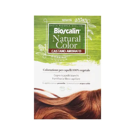 Bioscalin Natural Color Castano Ambrato tinta per capelli vegetale 70 g Bioscalin Natural Color Castano Ambrato tinta per capelli vegetale 70 g