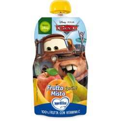 Mellin Pouch Merenda Disney Frutta Mista con vitamina c per bambini 110 g