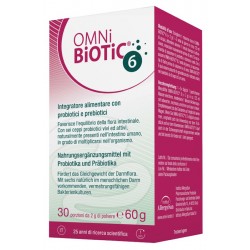 Omni Biotic integratore con 6 ceppi probiotici e prebiotici barattolo da 60 g