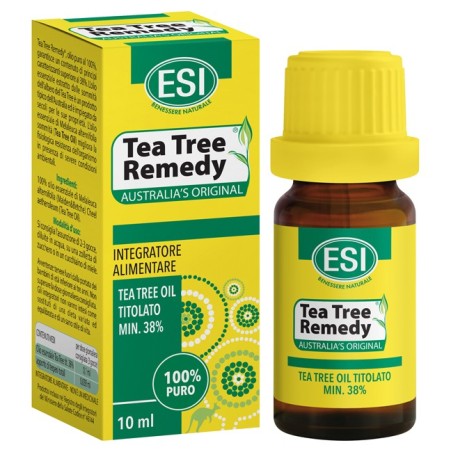 ESI Tea Tree Oil antibatterico 100% puro originale australiano 10 ml ESI Tea Tree Oil antibatterico 100% puro originale australiano 10 ml