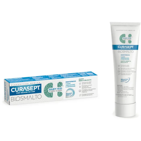 Curasept Dentifricio Biosmalto Baby Kid dentifricio per bambini alla menta 50 ml Curasept Dentifricio Biosmalto Baby Kid dentifricio per bambini alla menta 50 ml