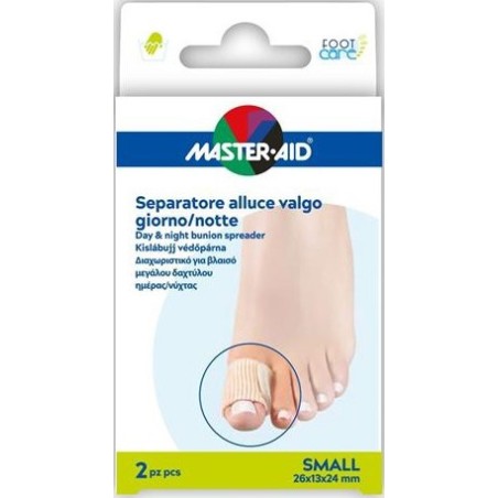 Master-aid Foot Care Divaricatore Alluce valgo giorno/notte taglia S 2 pezzi Master-aid Foot Care Divaricatore Alluce valgo giorno/notte taglia S 2 pezzi