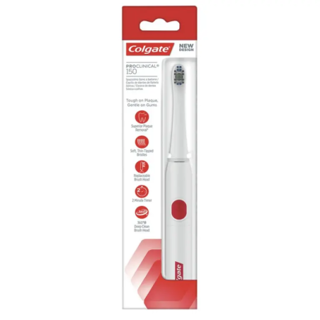 Colgate ProClinical 150 spazzolino sonico a batteria testina morbida Colgate ProClinical 150 spazzolino sonico a batteria testina morbida